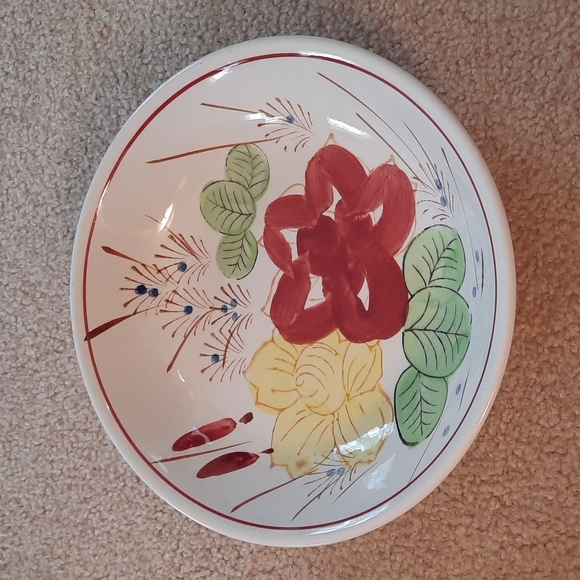 Kitchen Vtg Ironstone Ware Eagle Brand Handpainted Bowl Poshmark